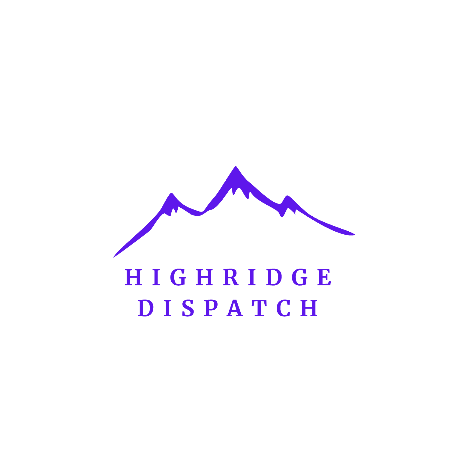 Logo featuring a stylized purple mountain and the text 'Highridge Dispatch' below it.